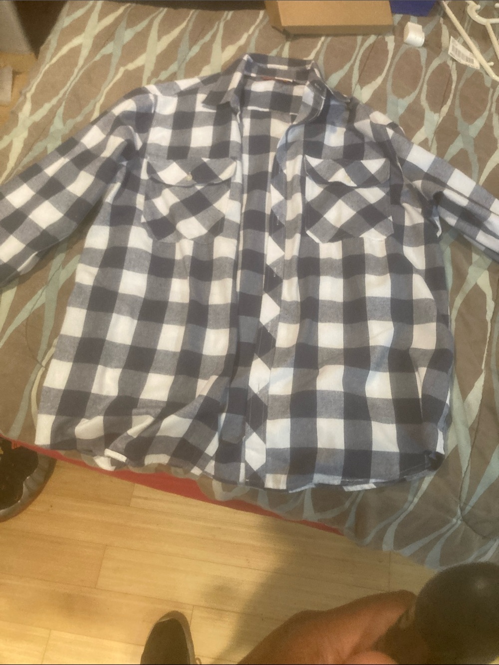 Alimens & Gentle Men's Button Down Regular Fit Long Sleeve Plaid Flannel Shirts